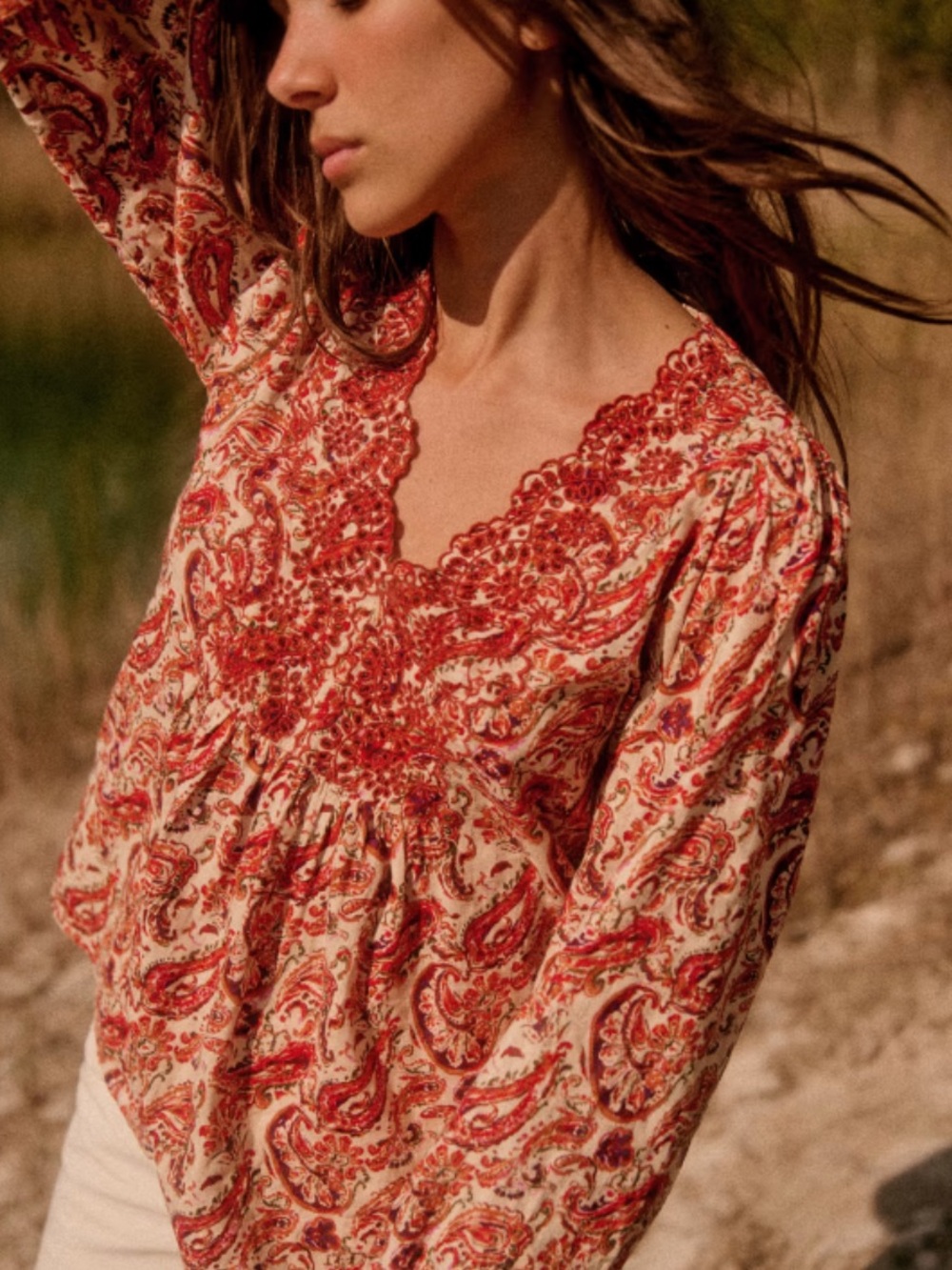 Se’zane Rivera boho top